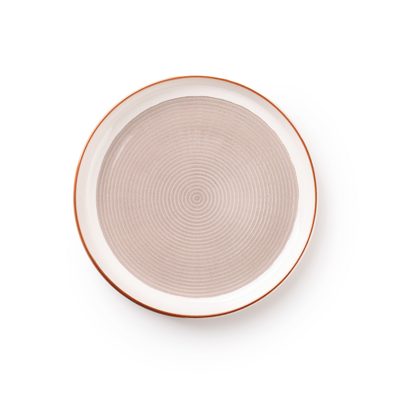 TAKISSO Round Ceramic Plates with Mandala Art Set of 6