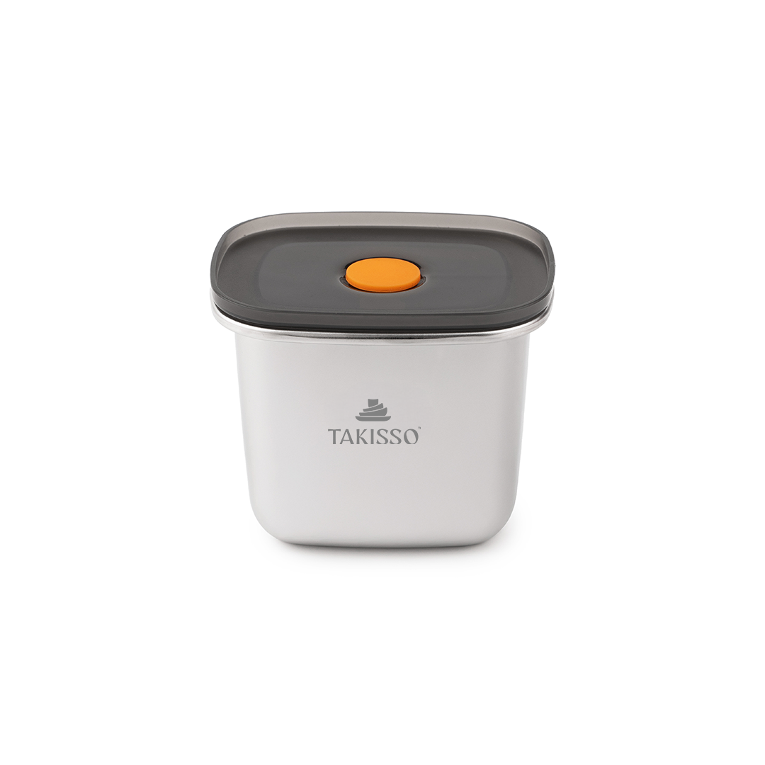 TAKISSO Premium Thermal Lock Stainless Steel Lunch Box Set of 1 (550ml)
