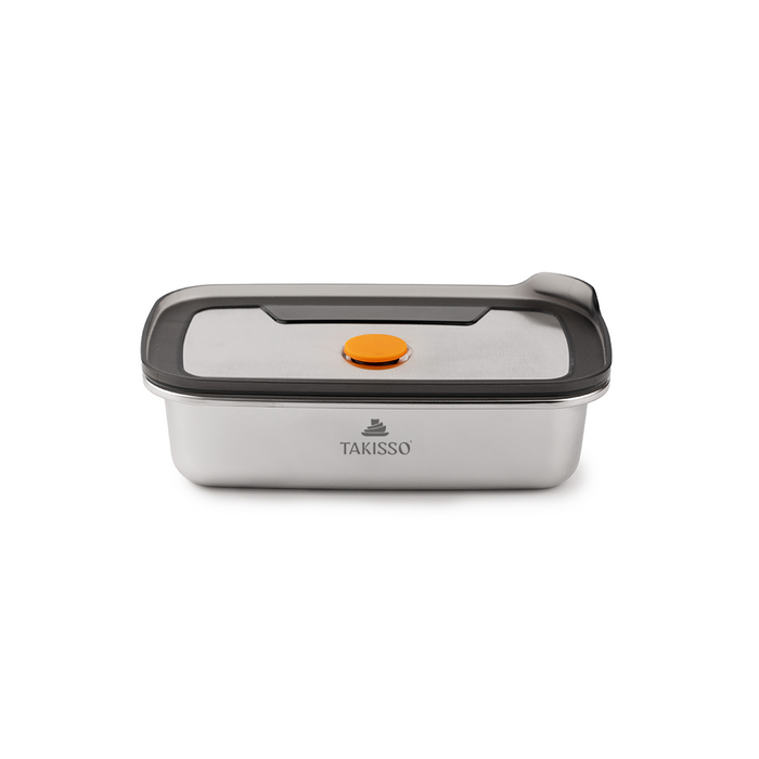 TAKISSO Premium Thermal Lock Stainless Steel Lunch Box Set of 1 (600ml)