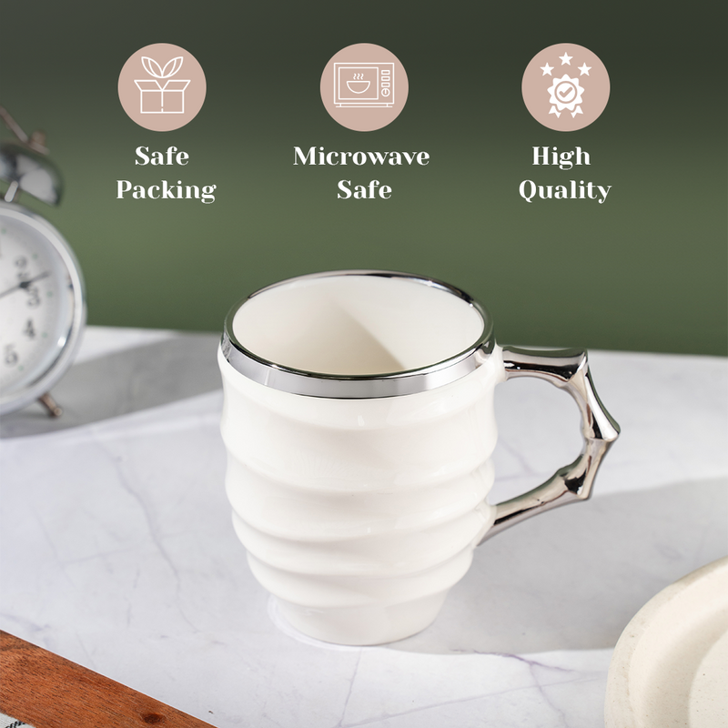 TAKISSO Aesthetic Studio Ceramic Tea-Coffee Mug (350ml)