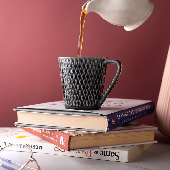 TAKISSO Ceramic Tea-Coffee Mug Set of 6 (180ml)