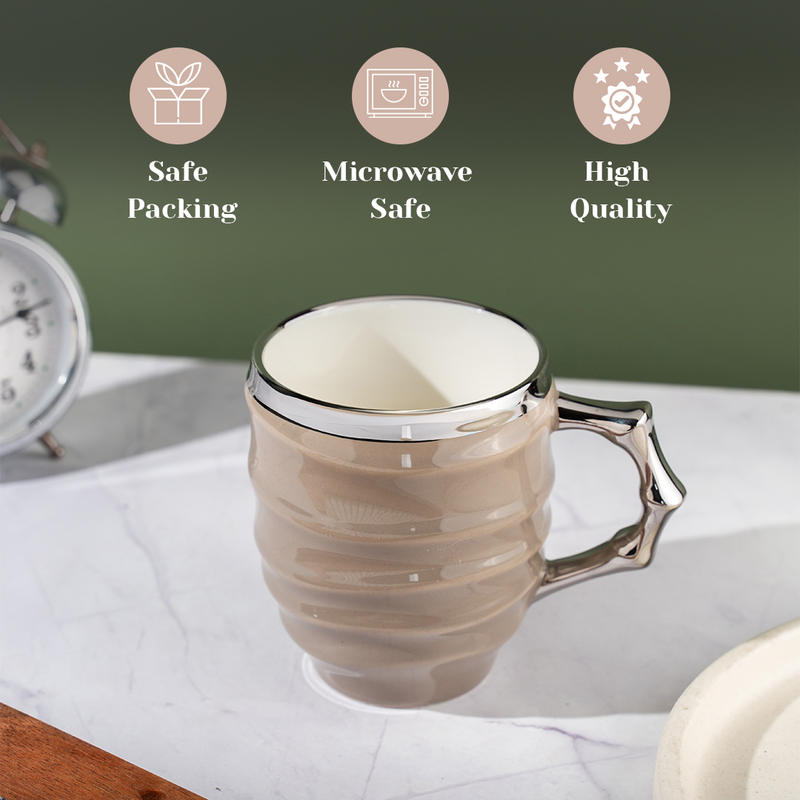 TAKISSO Aesthetic Studio Ceramic Tea-Coffee Mug (350ml)