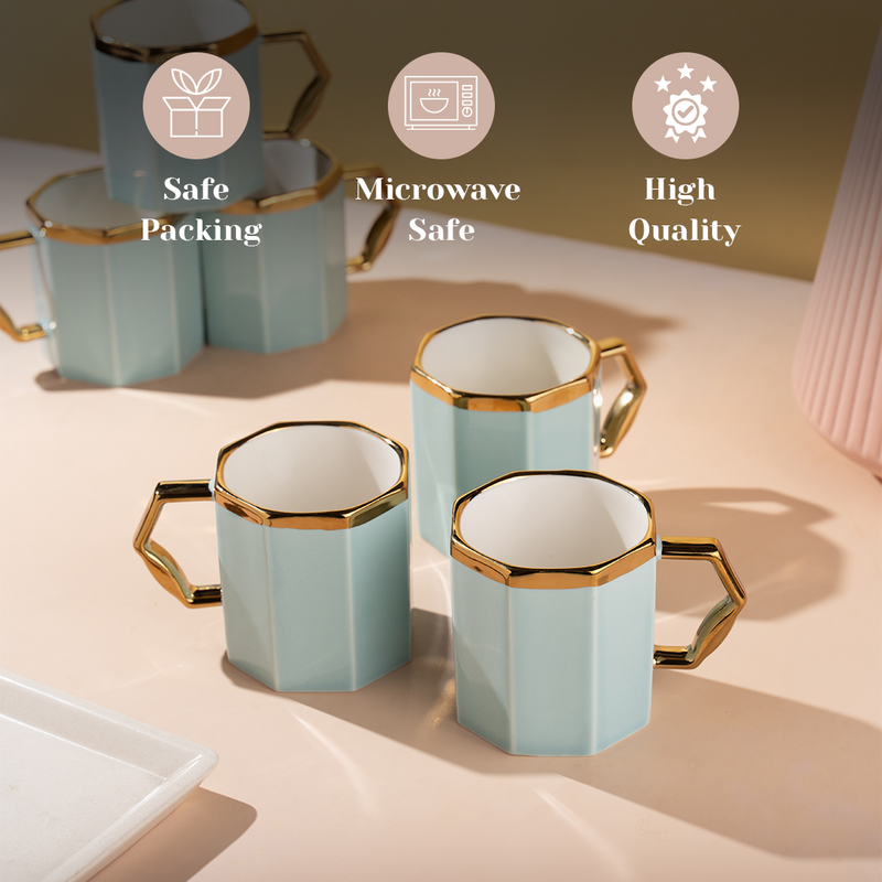 TAKISSO Tea-Coffee Cups Set of 6 (180 ml)