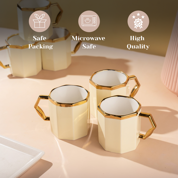 TAKISSO Tea-Coffee Cups Set of 6 (180 ml)