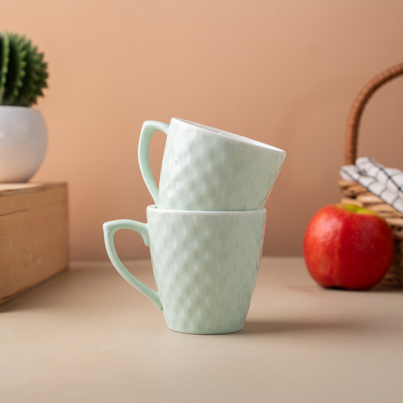 TAKISSO Heat-Resistant Ceramic Tea-Coffee Mug Set of 6 (180ml)