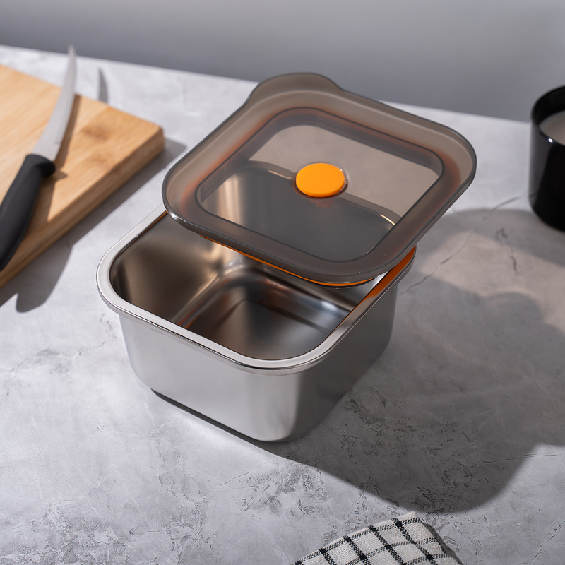 TAKISSO Premium Thermal Lock Stainless Steel Lunch Box Set of 1 (800ml)