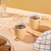 TAKISSO Heat-Resistant Ceramic Tea-Coffee Mug Set of 6 (180ml)