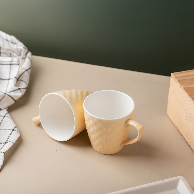 TAKISSO Heat-Resistant Ceramic Tea-Coffee Mug Set of 6 (180ml)