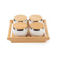 TAKISSO Airtight Dry Fruit Container Tray Set of 4 (360ml)