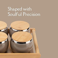 TAKISSO Airtight Dry Fruit Container Tray Set of 4 (360ml)