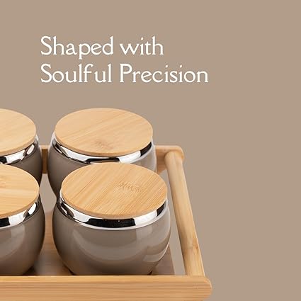TAKISSO Airtight Dry Fruit Container Tray Set of 4 (360ml)