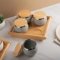 TAKISSO Airtight Dry Fruit Container Tray Set of 4 (360ml)
