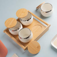 TAKISSO Airtight Dry Fruit Container Tray Set of 4 (360ml)