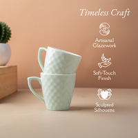 TAKISSO Heat-Resistant Ceramic Tea-Coffee Mug Set of 6 (180ml)
