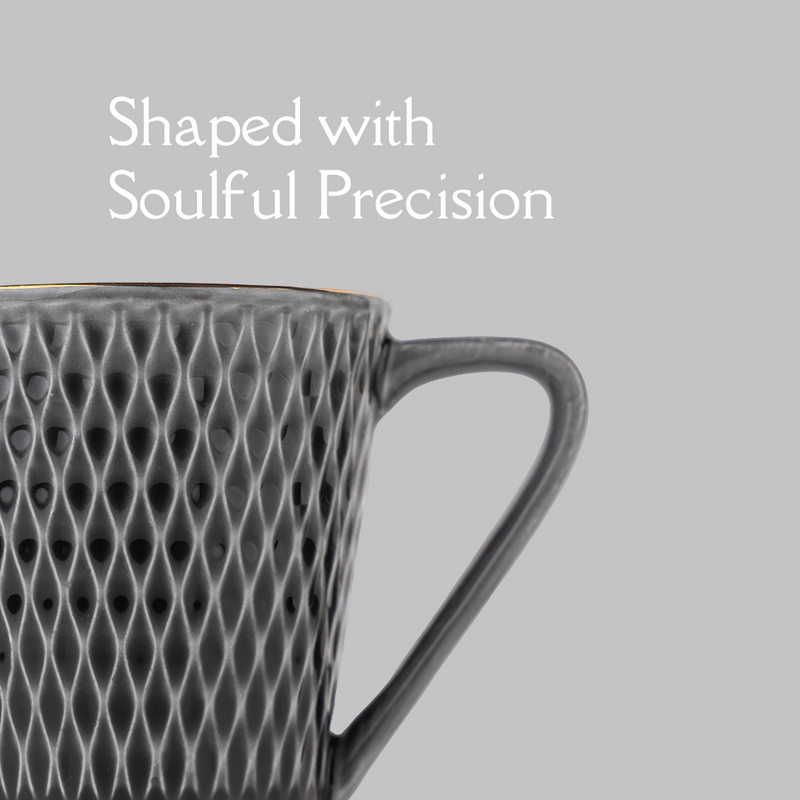 TAKISSO Ceramic Tea-Coffee Mug Set of 6 (180ml)