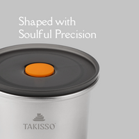 TAKISSO Premium Thermal Lock Stainless Steel Lunch Box Set of 1 (530ml)