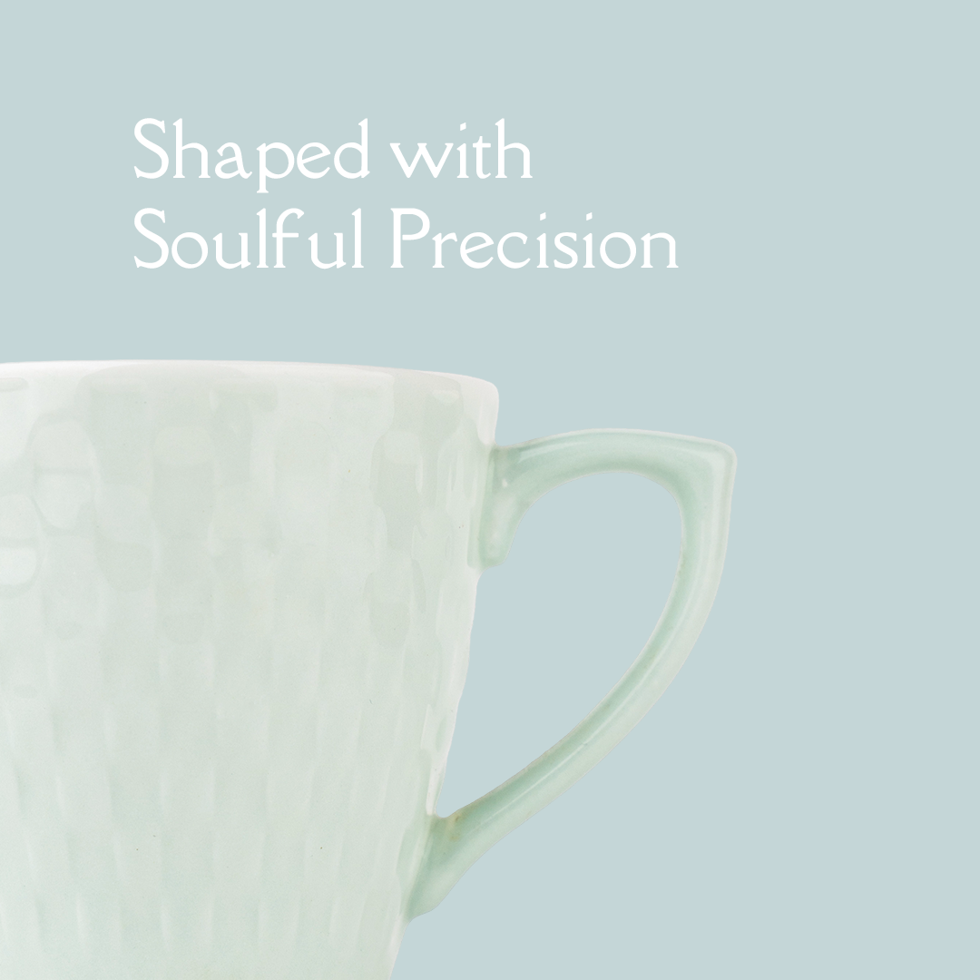 TAKISSO Heat-Resistant Ceramic Tea-Coffee Mug Set of 6 (180ml)
