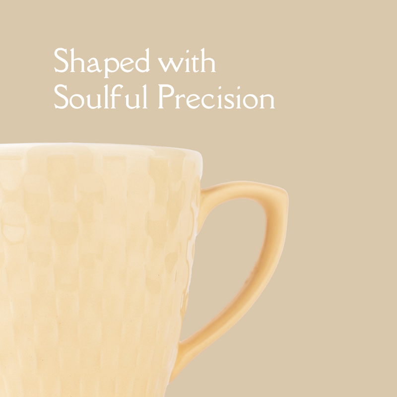 TAKISSO Heat-Resistant Ceramic Tea-Coffee Mug Set of 6 (180ml)