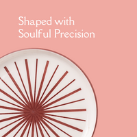 TAKISSO Round Ceramic Plates with Mandala Art Set of 6