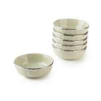 TAKISSO Bowl Set of 6 Pc Ceramic Set (190ml) | Microwave Safe Bowl