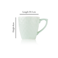 TAKISSO Heat-Resistant Ceramic Tea-Coffee Mug Set of 6 (180ml)