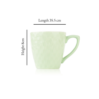 TAKISSO Heat-Resistant Ceramic Tea-Coffee Mug Set of 6 (180ml)