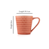 TAKISSO Ceramic Tea-Coffee Mug Set of 6 (180ml)