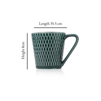 TAKISSO Ceramic Tea-Coffee Mug Set of 6 (180ml)
