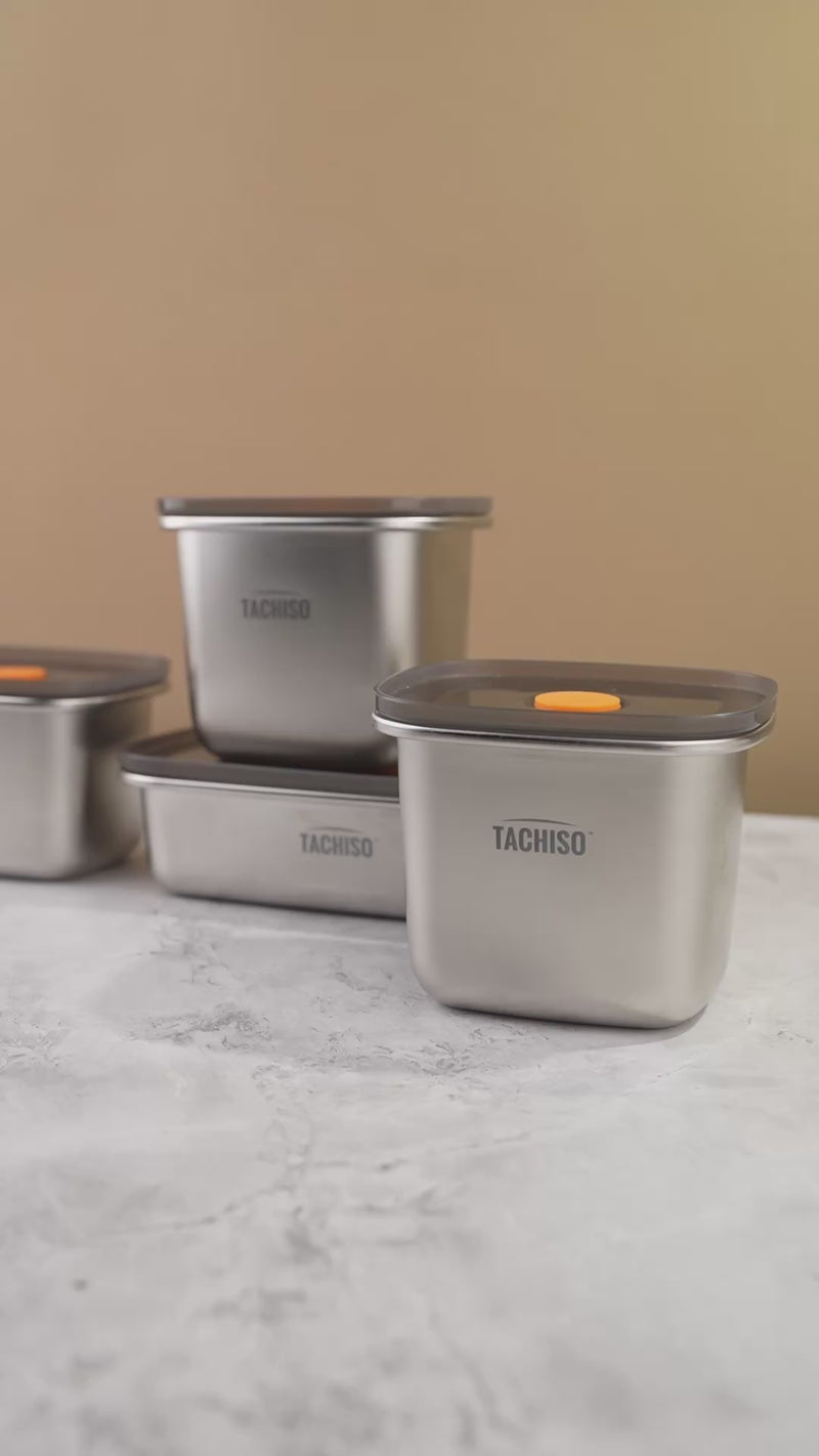 TAKISSO Premium Thermal Lock Stainless Steel Lunch Box Set of 1 (600ml)