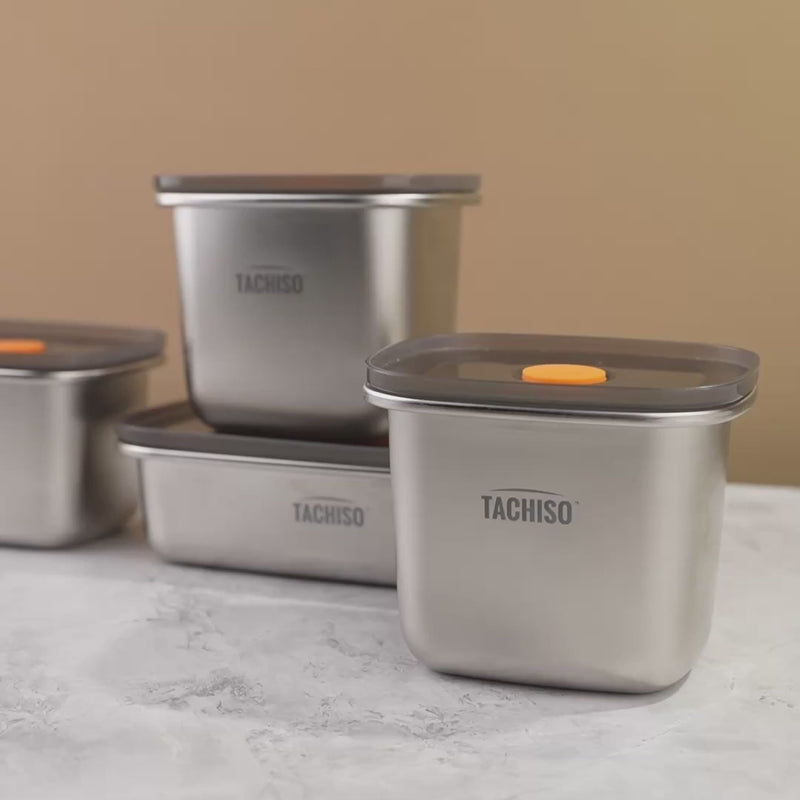 TAKISSO Premium Thermal Lock Stainless Steel Lunch Box Set of 1 (550ml)