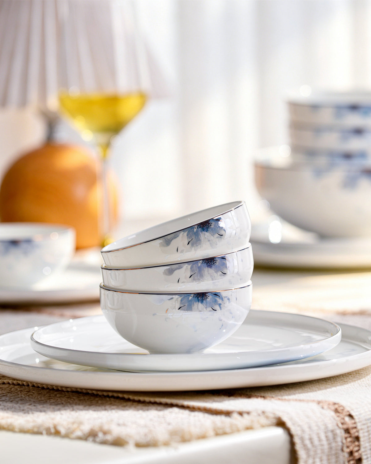 TAKISSO Blue Fountain Dinner Set
