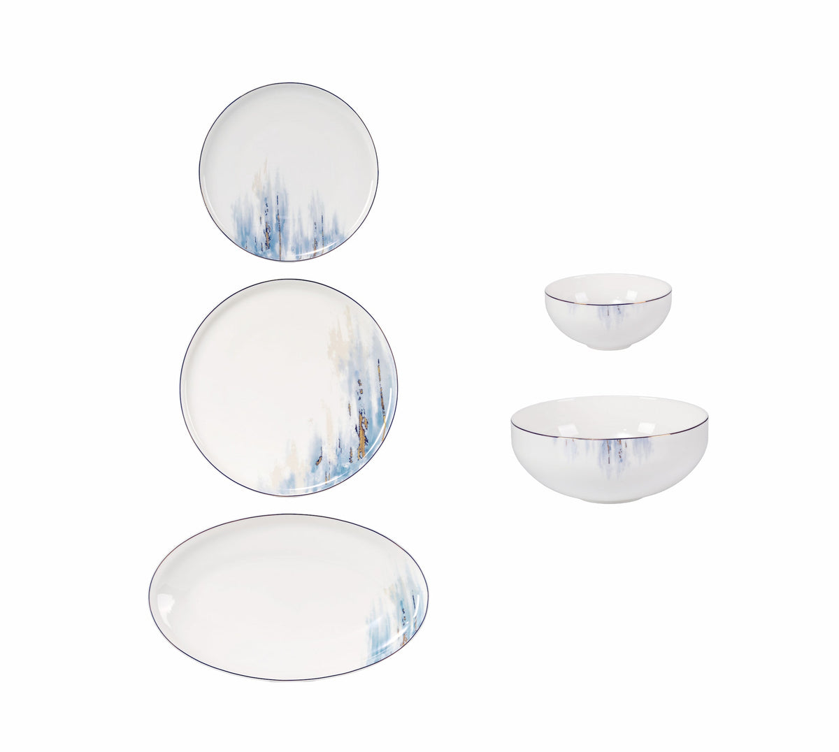 TAKISSO Cloud Petal Dinner Set