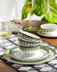 TAKISSO Green Sapphire Dinner Set