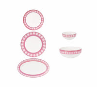 TAKISSO Pink Sapphire Dinner Set