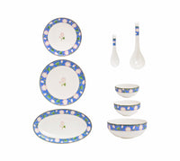TAKISSO Indigo Bloom Dinner Set