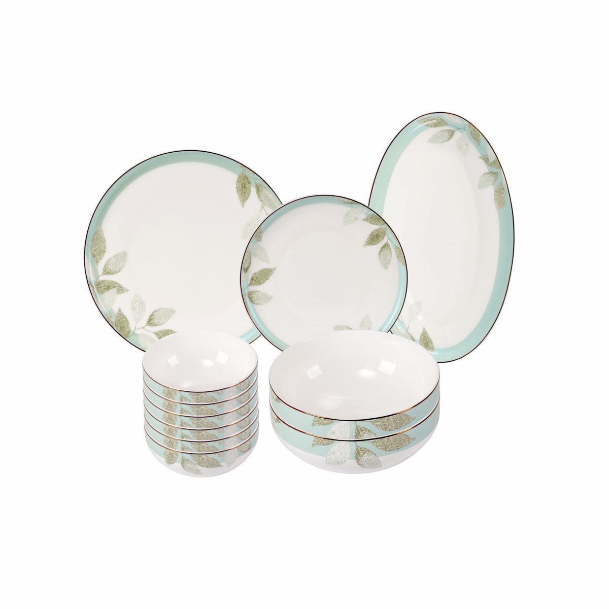 TAKISSO Aqua Gold Dinner Set