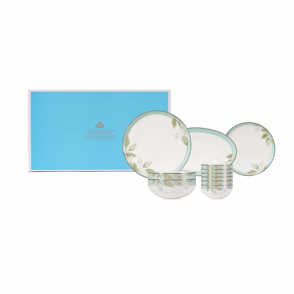 TAKISSO Aqua Gold Dinner Set