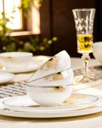 TAKISSO Yellow Fountain Dinner Set