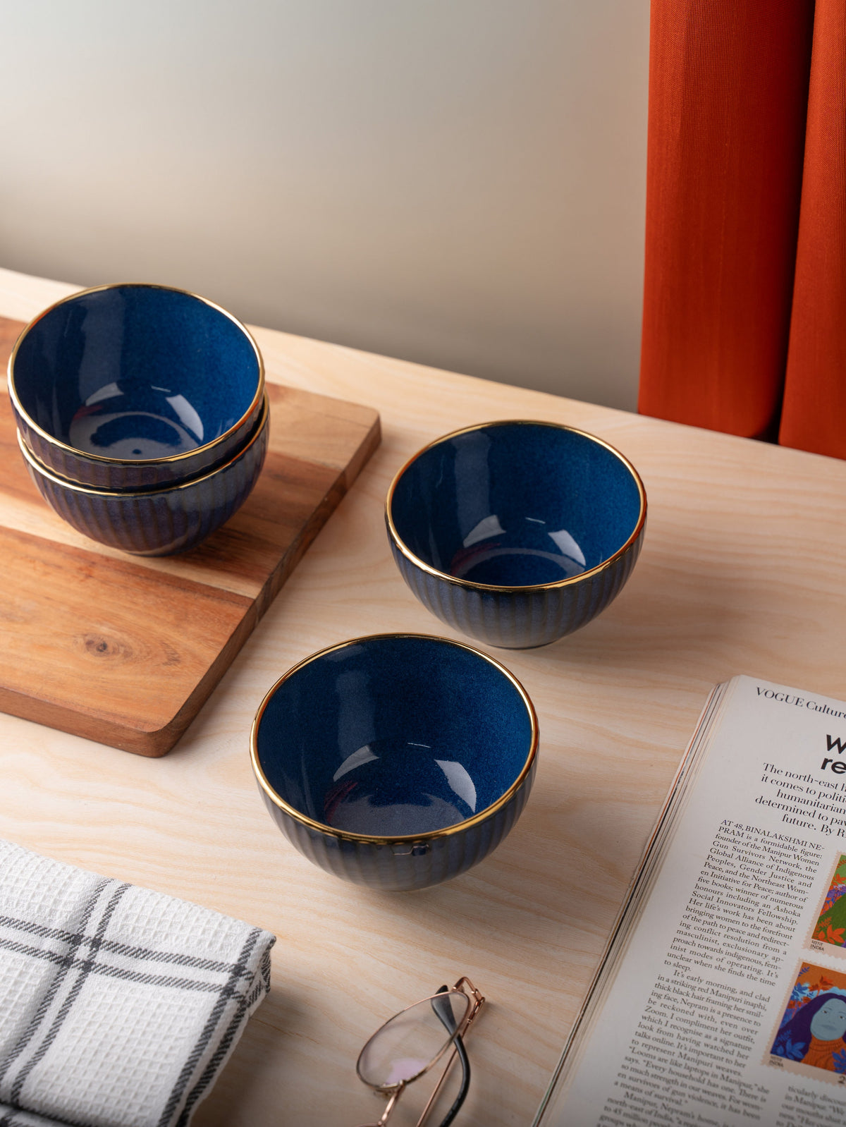 TAKISSO Porcelain Bowl Set of 4