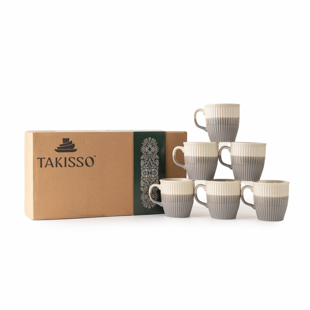 TAKISSO Porcelain Cup Set of 6