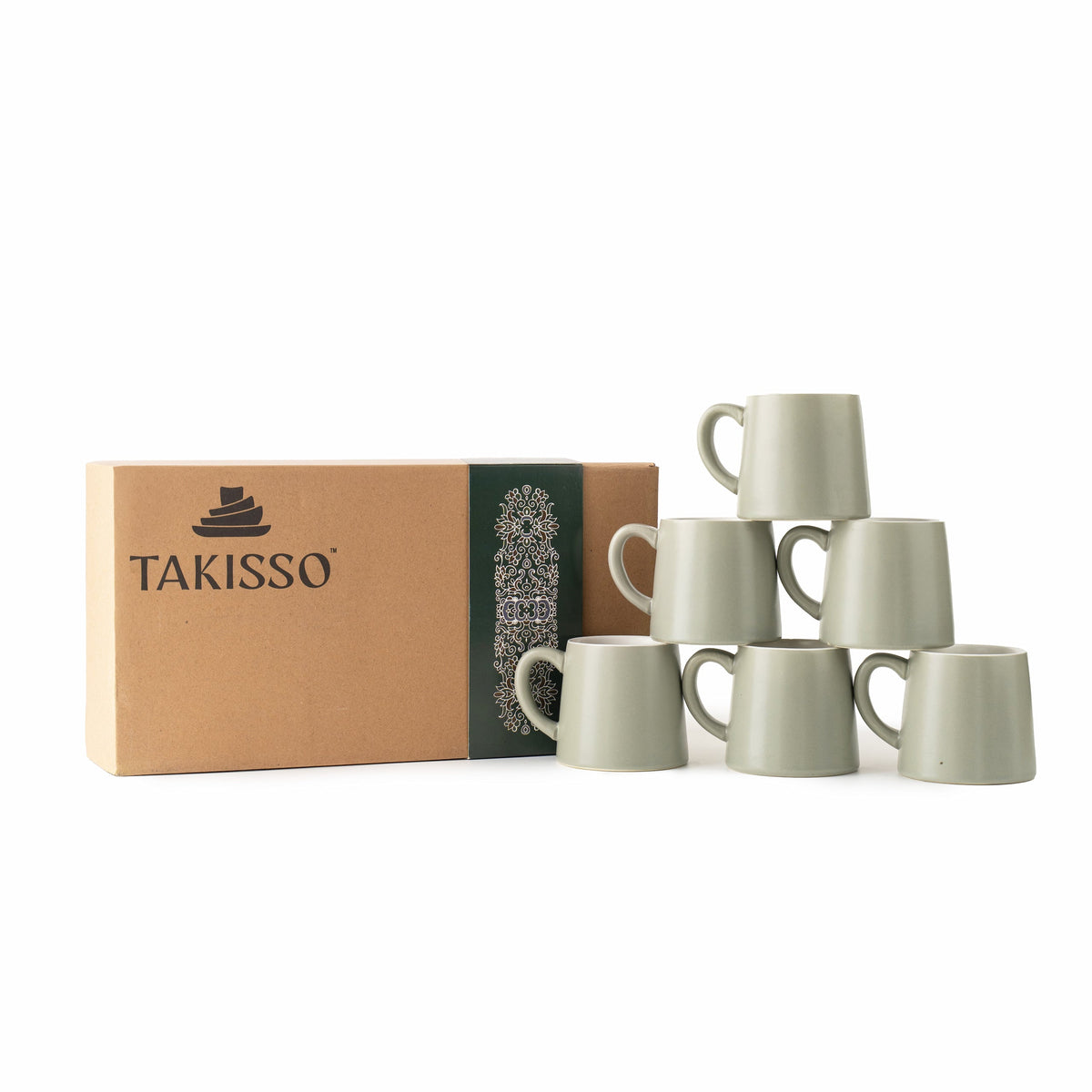 TAKISSO Porcelain Cup Set of 6