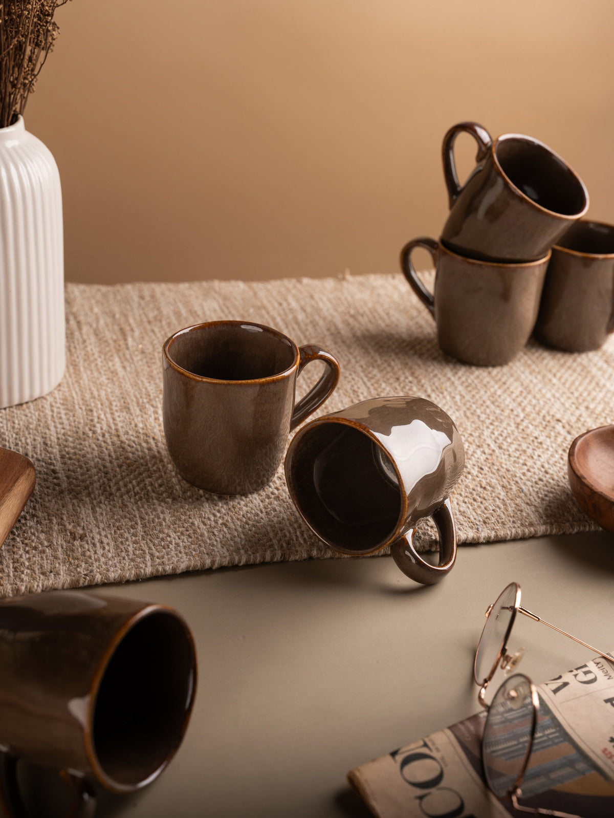 TAKISSO Porcelain Cup Set of 6