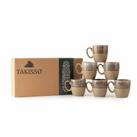 TAKISSO Porcelain Cup Set of 6