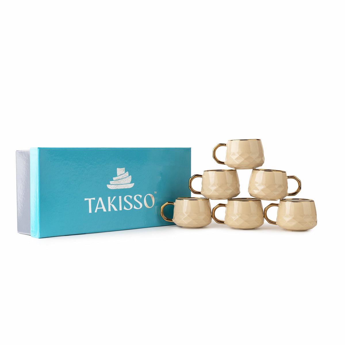 TAKISSO Porcelain Cup Set of 6