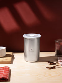 TAKISSO Round - Tall - 960ml Microwave Safe Container (With Push-Pull Airtight Mechanism)