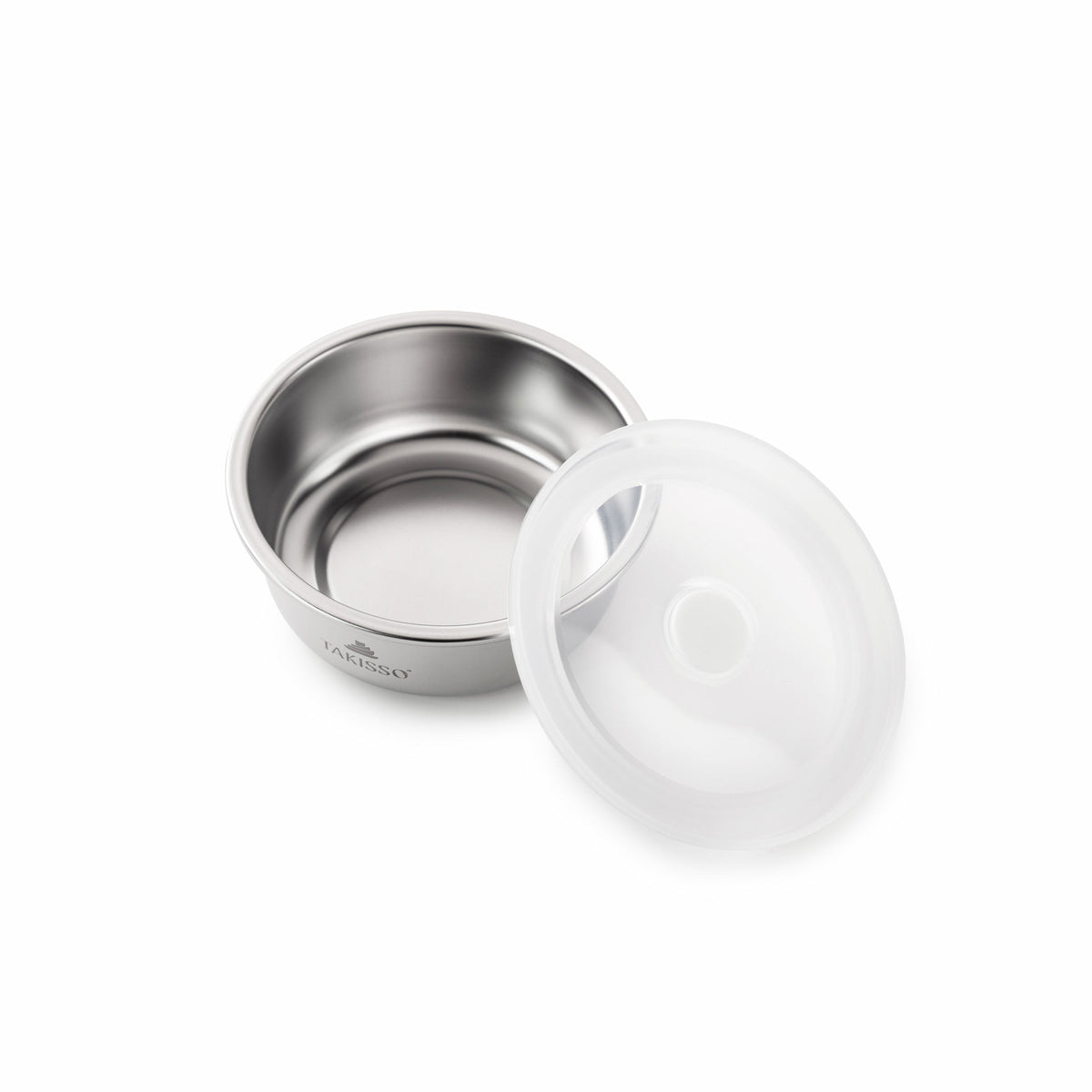 TAKISSO Round - Flat - 450ml Microwave Safe Container (With Push-Pull Airtight Mechanism)