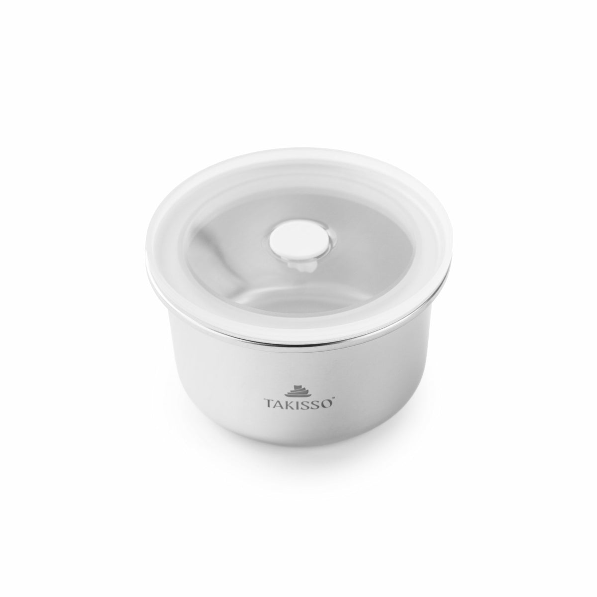 TAKISSO Round - 680ml Microwave Safe Container (With Push-Pull Airtight Mechanism)