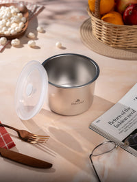 TAKISSO Round - Big - 900ml Microwave Safe Container (With Push-Pull Airtight Mechanism)