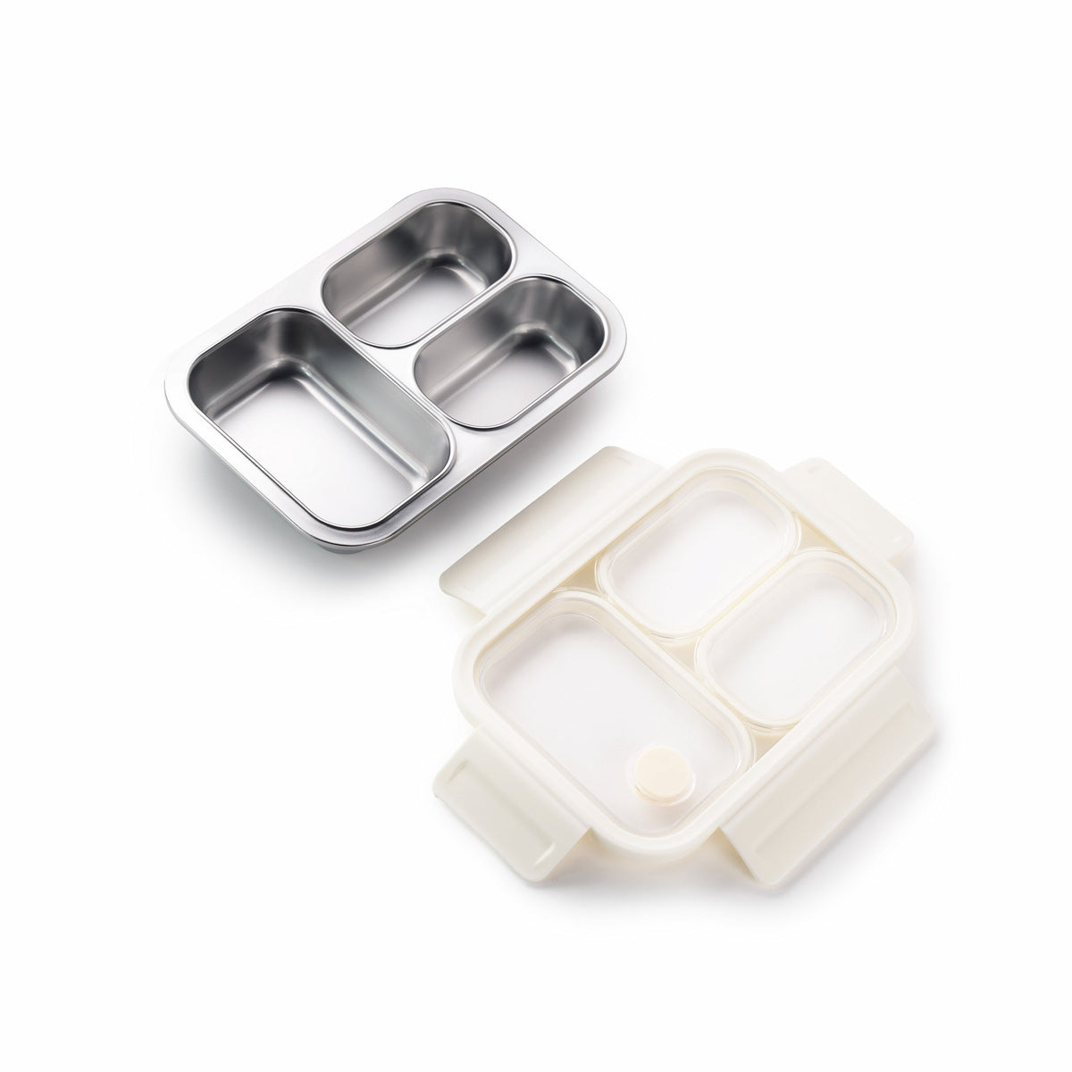 TAKISSO 3-Partition - 800ml - Microwave Safe Container / Tiffin / Lunch Box