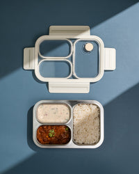 TAKISSO 3-Partition - 800ml - Microwave Safe Container / Tiffin / Lunch Box